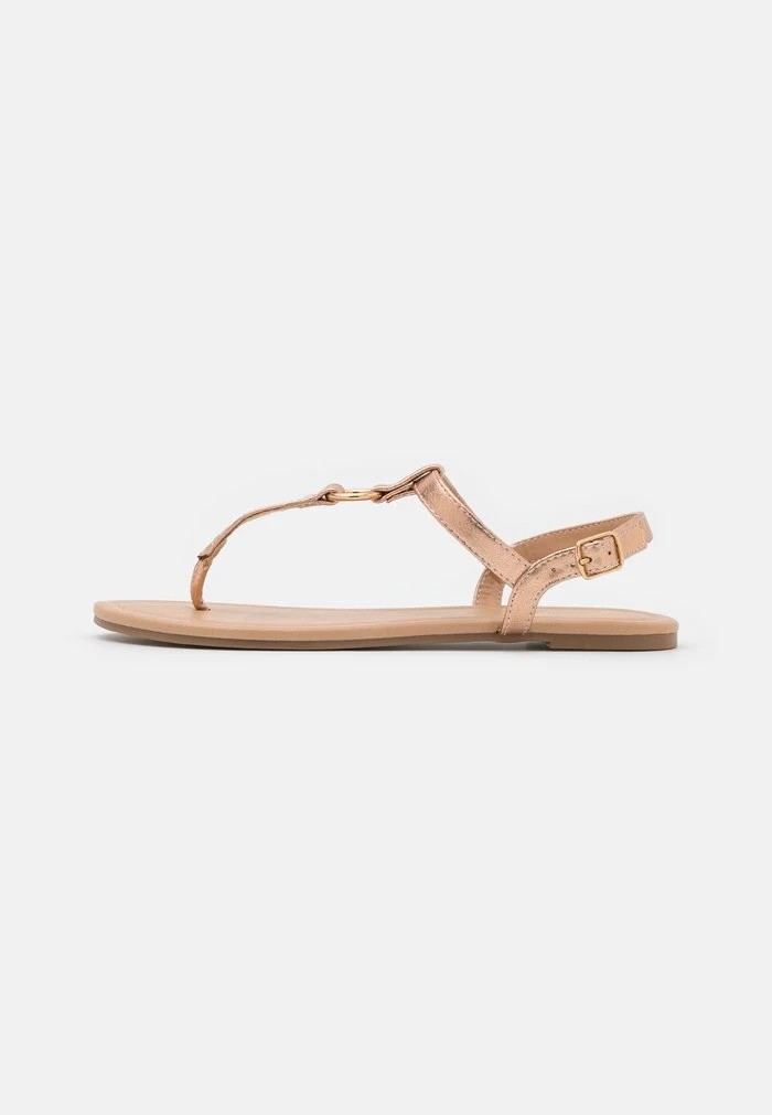 Sandale ANNA FIELD Anna Field T-bar Sandals Rose Doré Femme | PZO-9216271